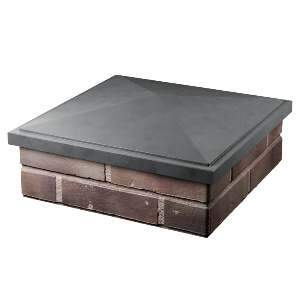 Колпак Zking БонаМоно Серый на столб 2х2 кирпича (515х515, 530х530мм) в Новокуйбышевске фото