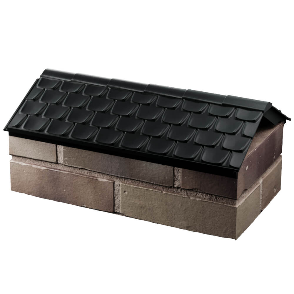 Парапет Zking Эльбрус Черный с посадкой на 1 кирпич (255мм) в Новокуйбышевске фото