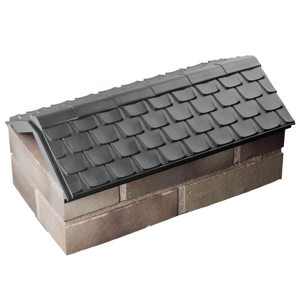 Парапет Zking Эльбрус Серый с посадкой на 1 кирпич (255мм) в Новокуйбышевске фото