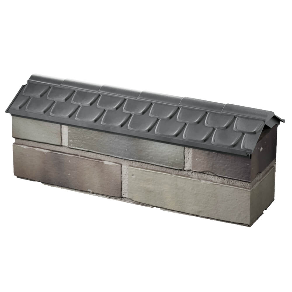 Парапет Zking Эльбрус Серый с посадкой на 0.5 кирпича (130мм) в Новокуйбышевске фото