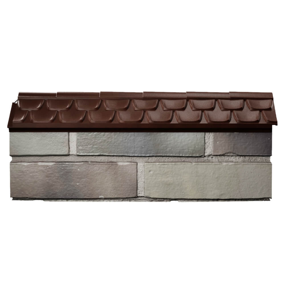 Парапет Zking Эльбрус Коричневый с посадкой на 0.5 кирпича (130мм) в Новокуйбышевске фото