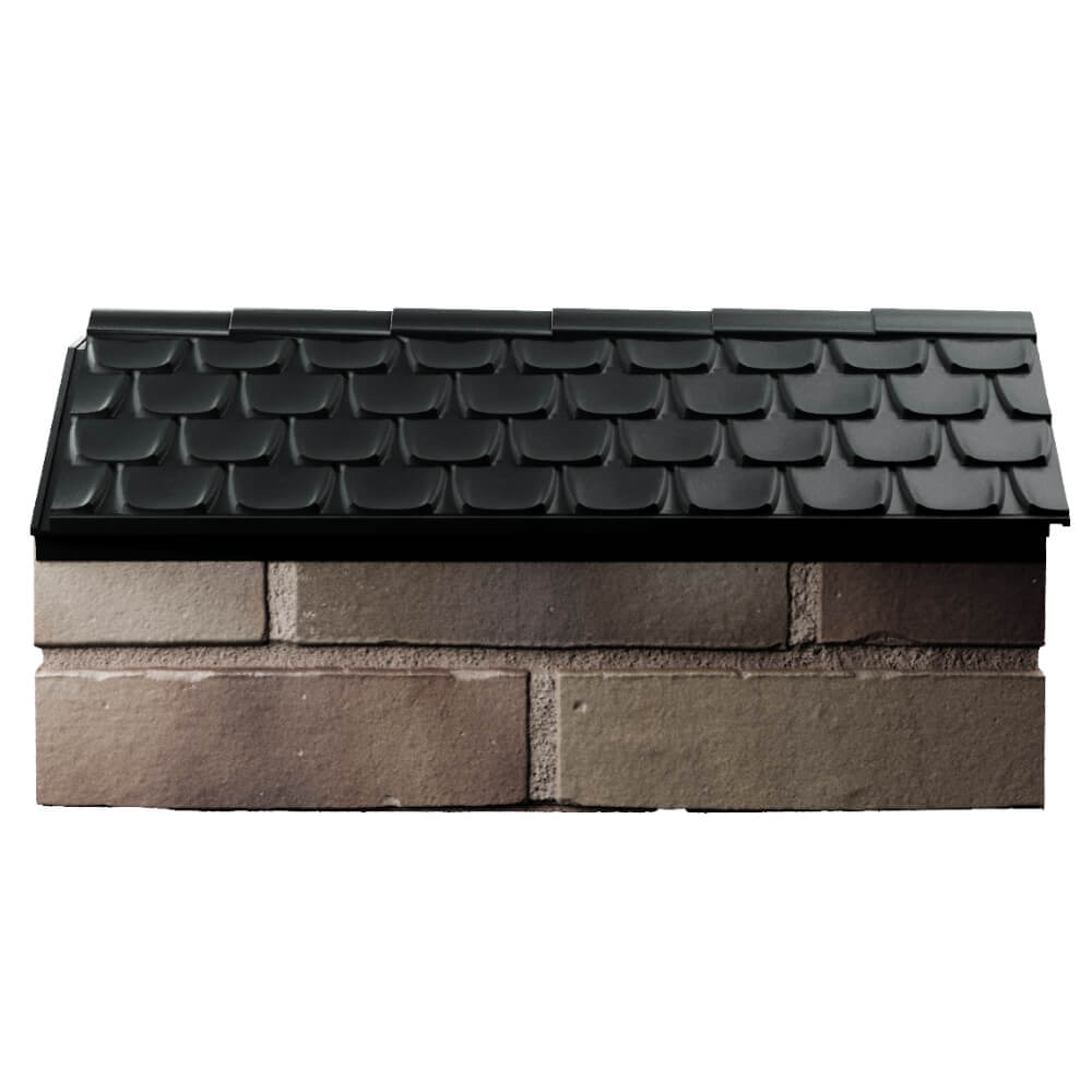 Парапет Zking Эльбрус Черный с посадкой на 1 кирпич (255мм) в Новокуйбышевске фото