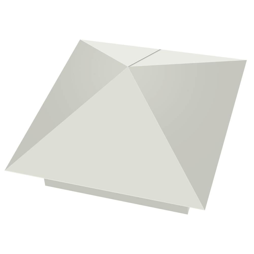 Колпак металлический 390х390мм RAL9003 Белый заборный Новокуйбышевск фото