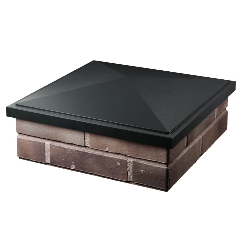 Колпак Zking БонаМоно Черный на столб 2х2 кирпича (515х515, 530х530мм) в Новокуйбышевске фото