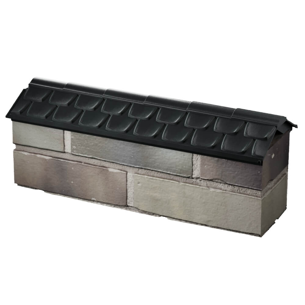 Парапет Zking Эльбрус Черный с посадкой на 0.5 кирпича (130мм) в Новокуйбышевске фото