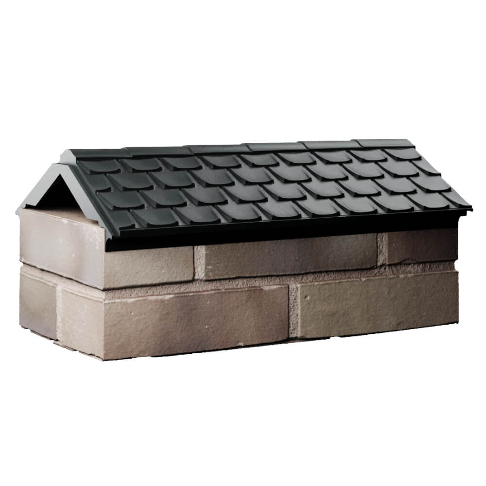 Парапет Zking Эльбрус Черный с посадкой на 1 кирпич (255мм) Новокуйбышевск фото