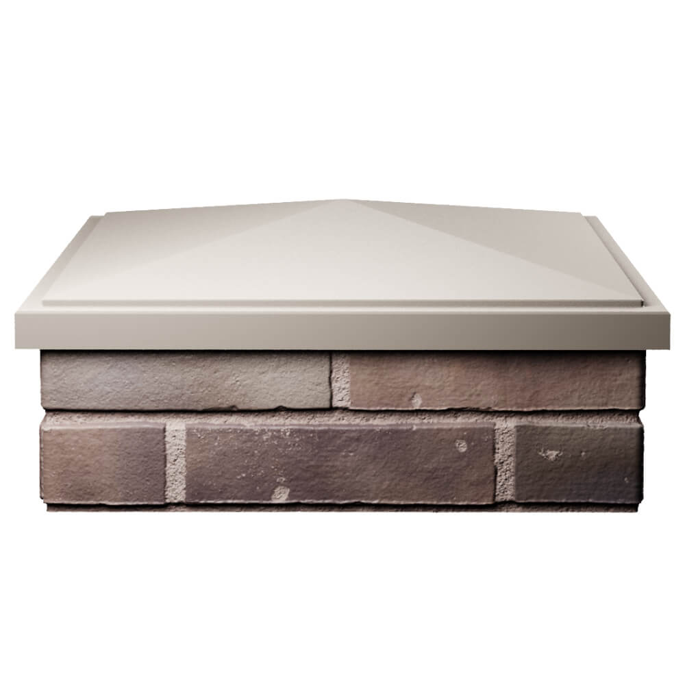 Колпак Zking БонаМоно Бежевый на столб 2х2 кирпича (515х515, 530х530мм) Новокуйбышевск фото