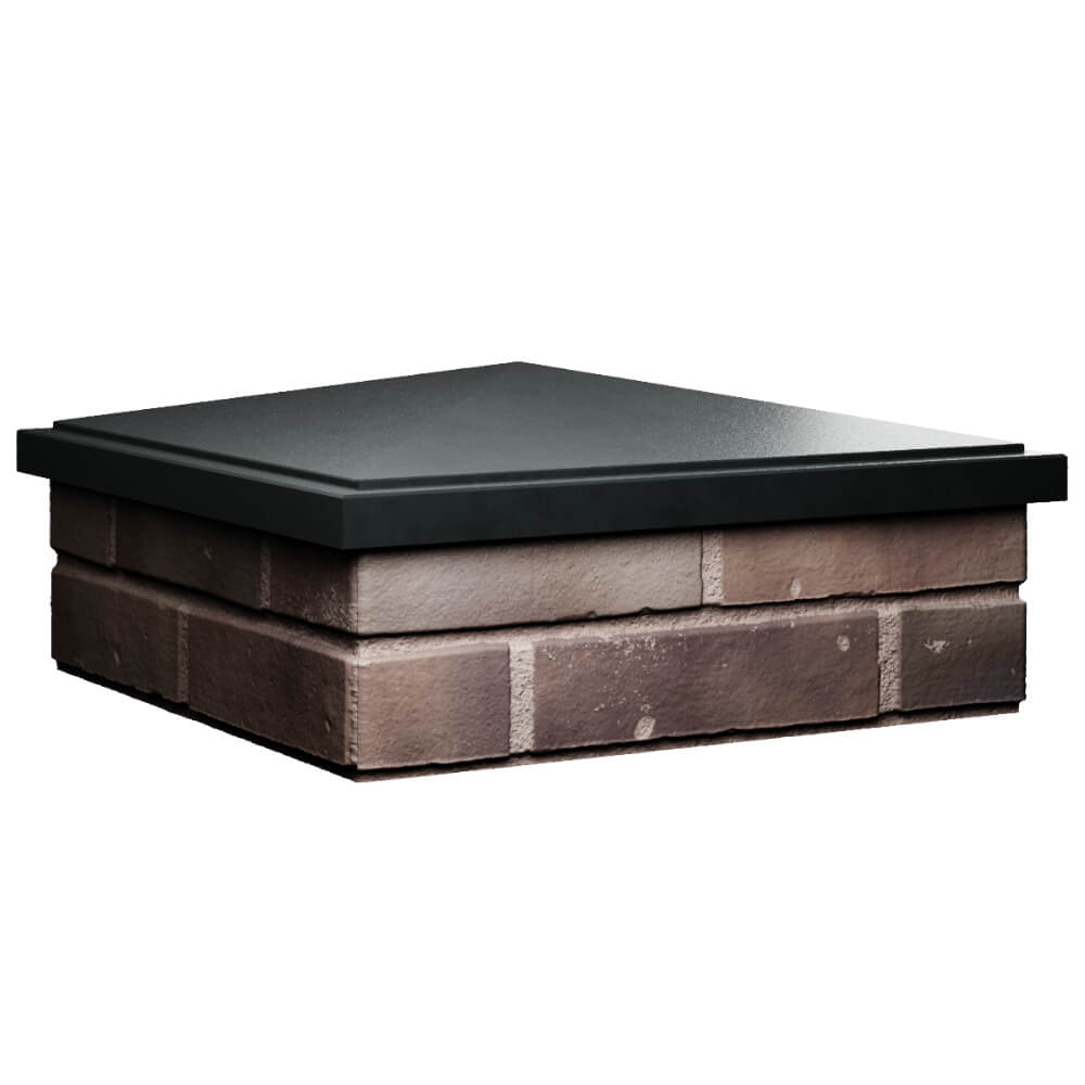 Колпак Zking БонаМоно Черный на столб 2х2 кирпича (515х515, 530х530мм) в Новокуйбышевске фото