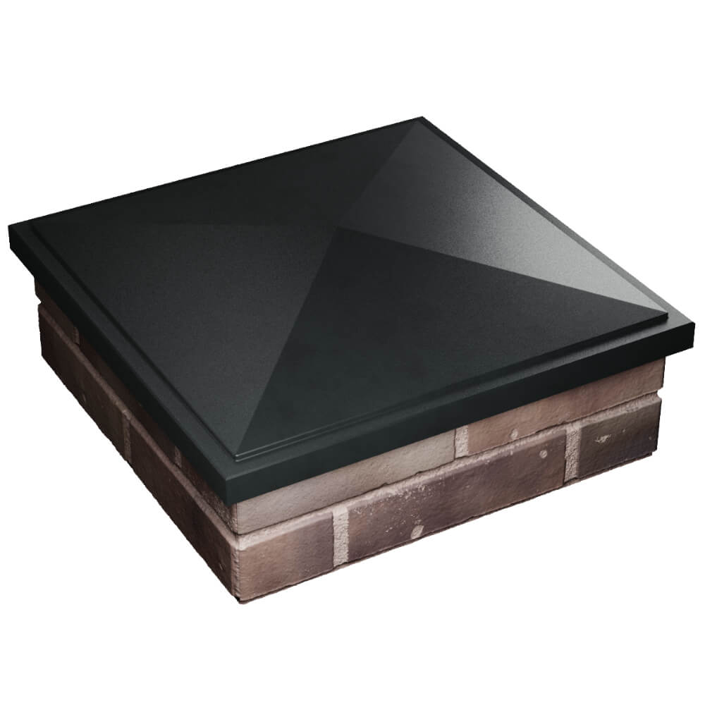 Колпак Zking БонаМоно Черный на столб 2х2 кирпича (515х515, 530х530мм) в Новокуйбышевске фото