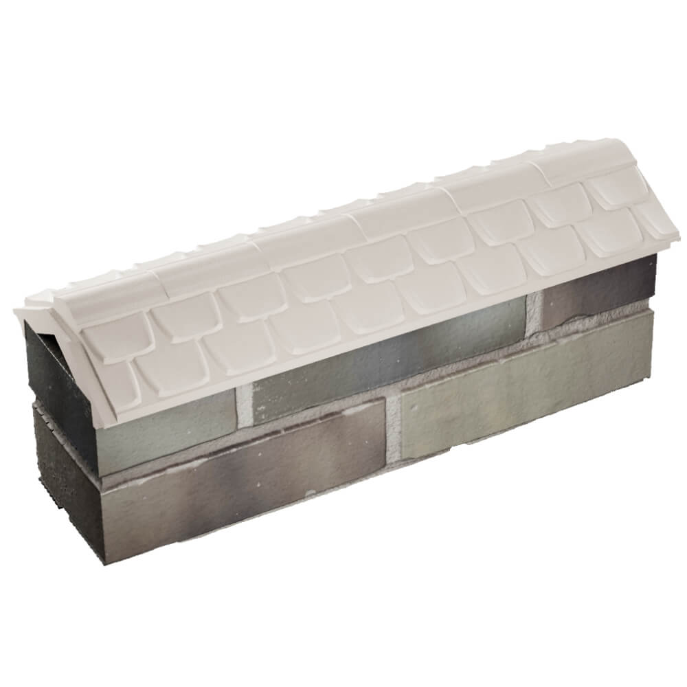 Парапет Zking Эльбрус Бежевый с посадкой на 0.5 кирпича (130мм) в Новокуйбышевске фото