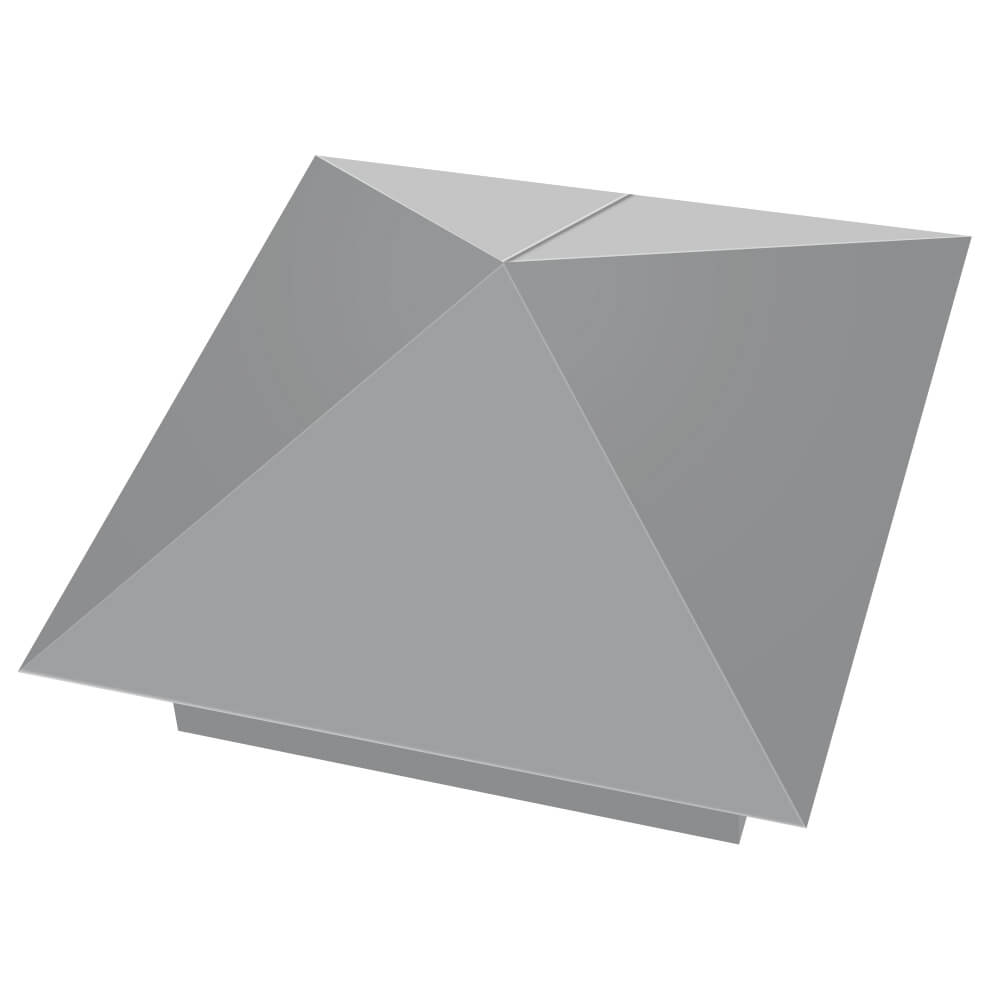 Колпак металлический 390х390мм RAL7004 Серый заборный Новокуйбышевск фото