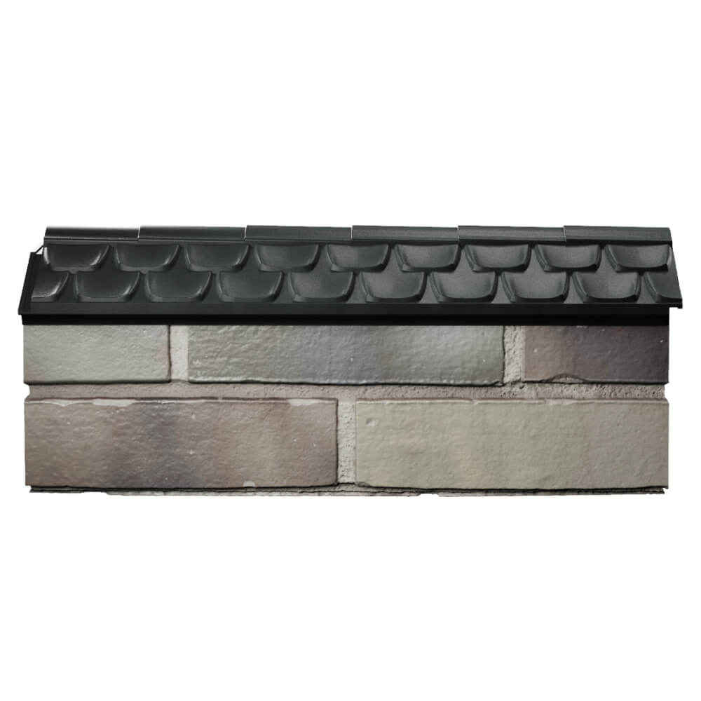 Парапет Zking Эльбрус Черный с посадкой на 0.5 кирпича (130мм) в Новокуйбышевске фото